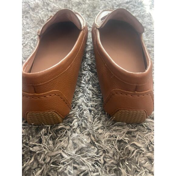 Cole Haan 6.5 Leather Driving Loafers Tully Tan Brown Pebbled Slip-On Moccasins - Picture 10 of 11